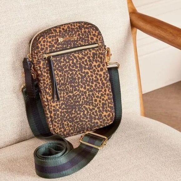 🎃 stella & dot ~ gold hunter green navy ~ adjustable bag strap - Picture 6 of 9